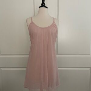 NWT • Soma Nightgown in Pink, intimates lingerie see thru lined.